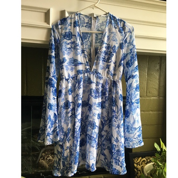 Urban Outfitters Dresses & Skirts - Floral Blue/White Dress from UO